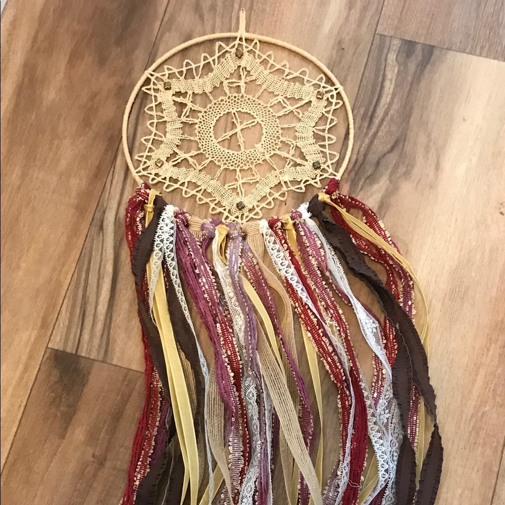 Beautiful handmade dream catcher. Earthy colors.